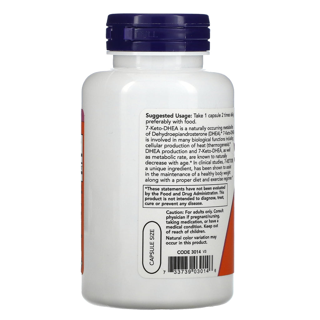Now Foods, 7-Keto, 100 mg, 120 Veggie Caps