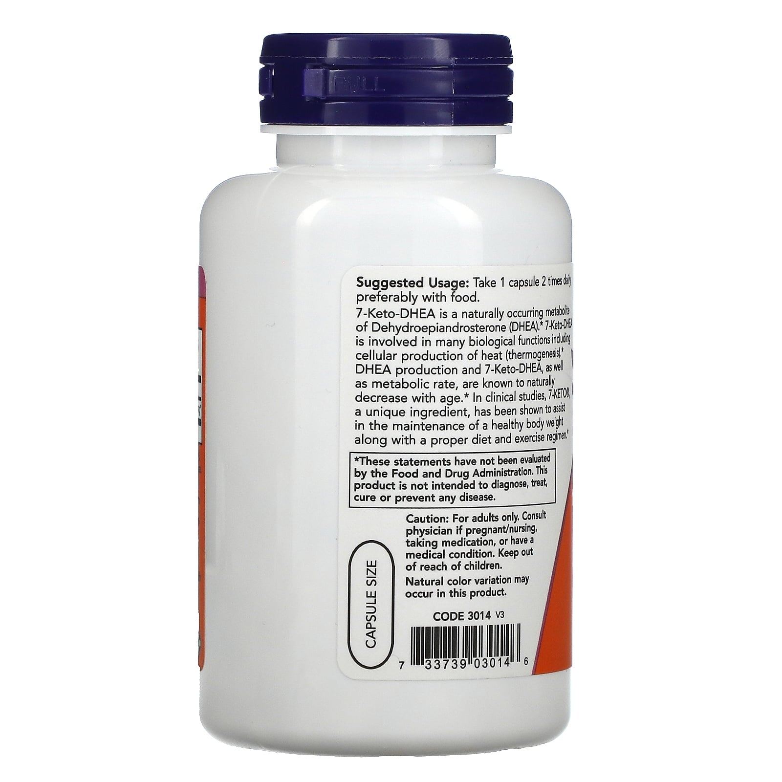 Now Foods, 7-Keto, 100 mg, 120 Veggie Caps
