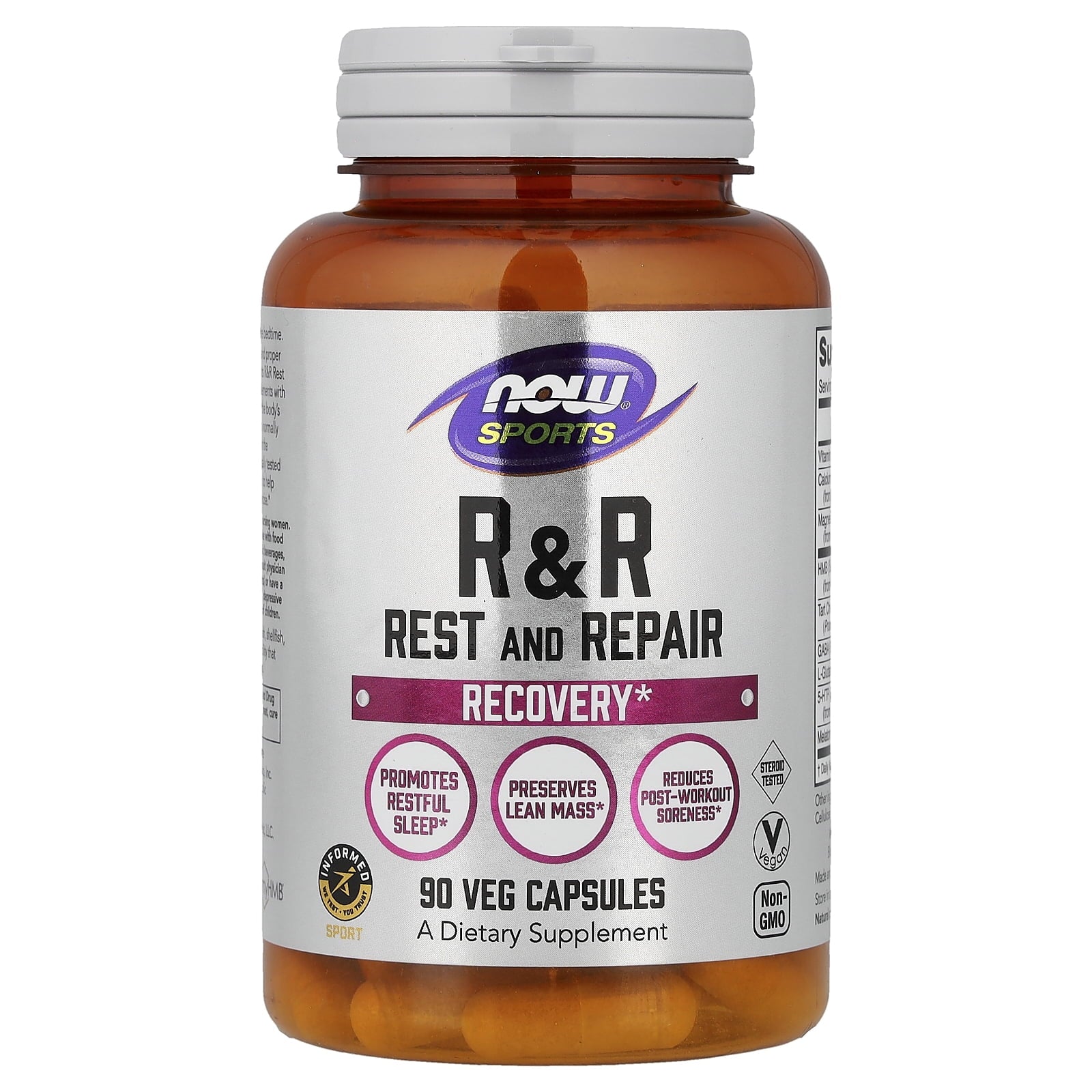 NOW Foods Rest &amp; Repair, 90 Veg Capsules