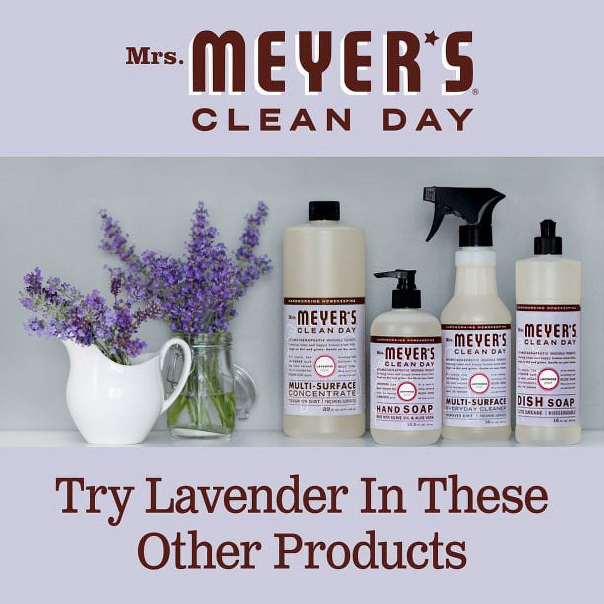 Mrs. Meyer's Clean Day Liquid Hand Soap Bottle, Lavender, 12.5 fl oz (Pack of 3)