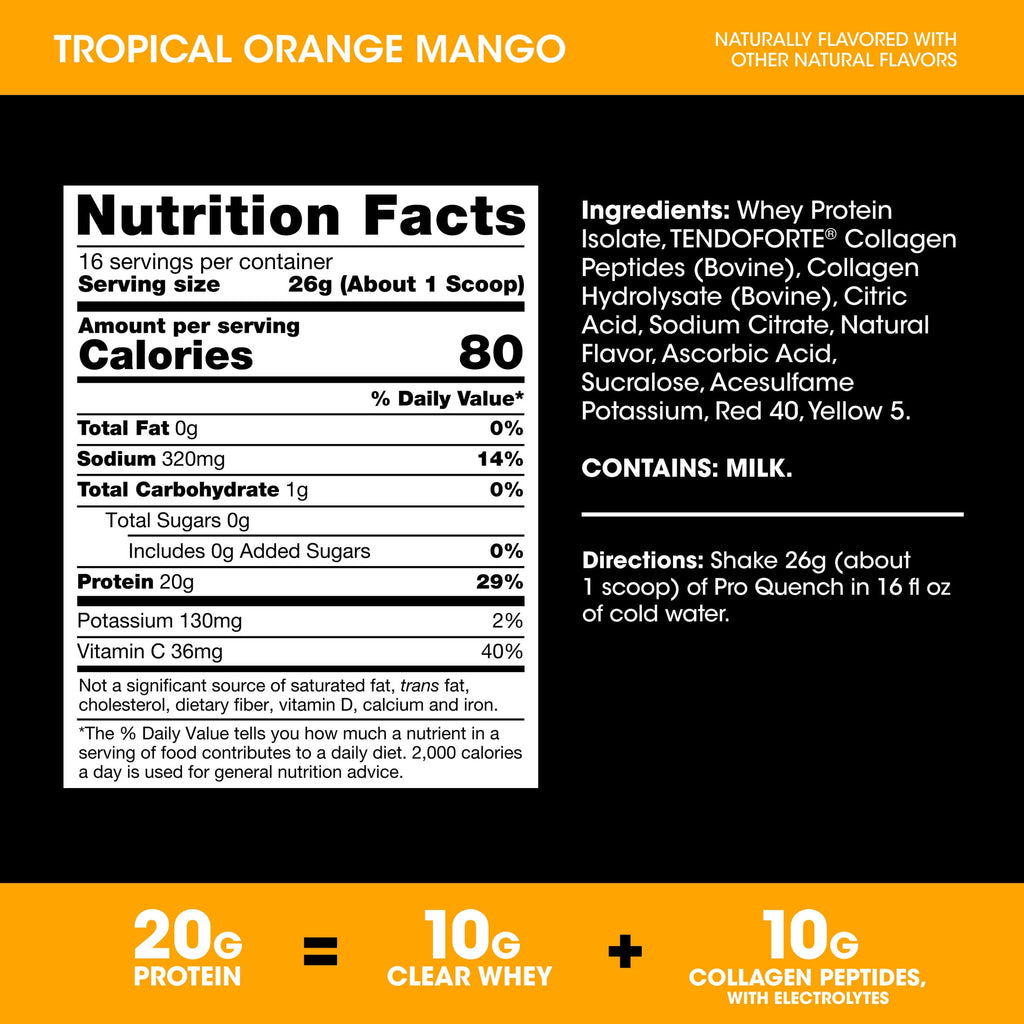 Optimum Nutrition ProQuench Clear Protein Powder, Strawberry Splash, 16 Servings