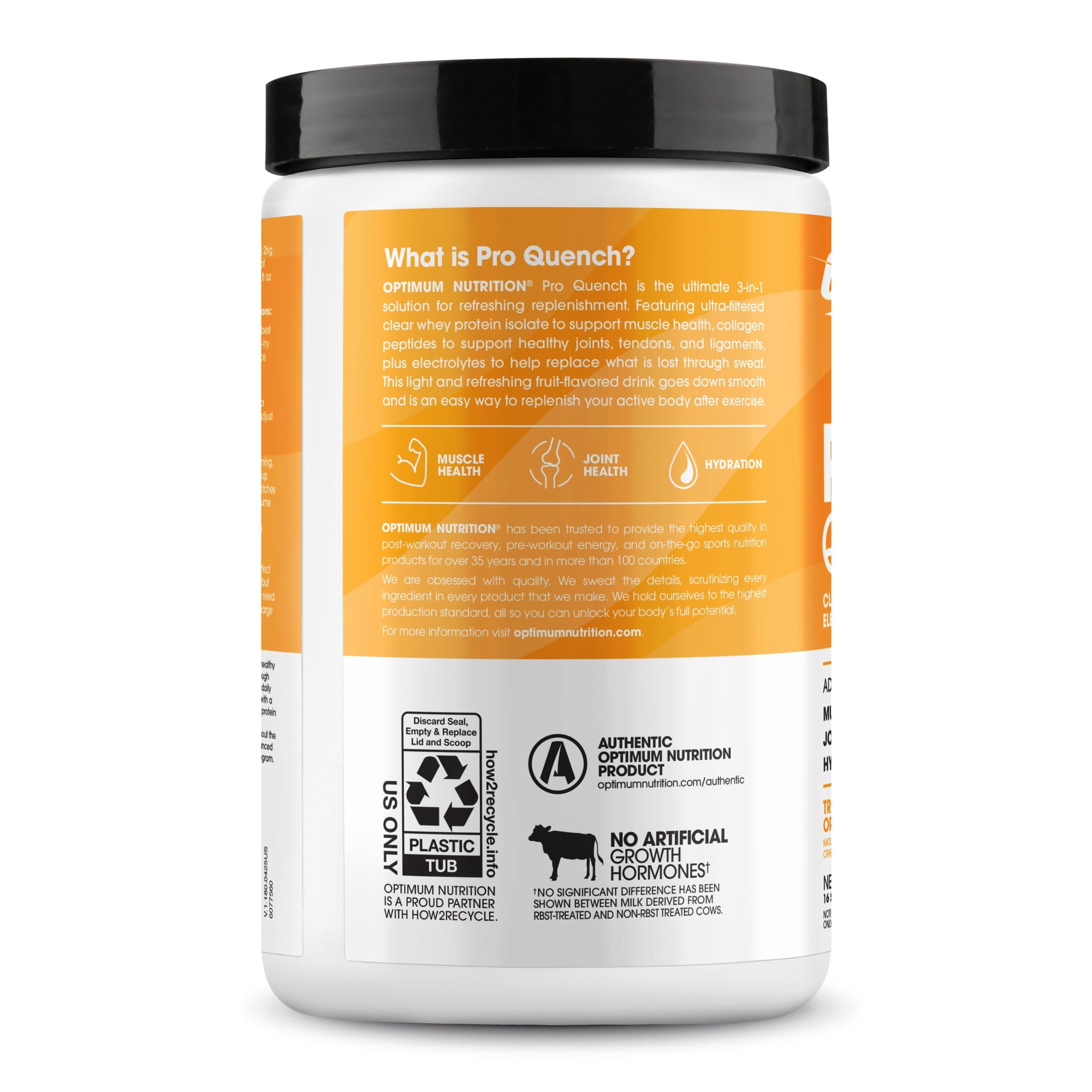 Optimum Nutrition ProQuench Clear Protein Powder, Strawberry Splash, 16 Servings