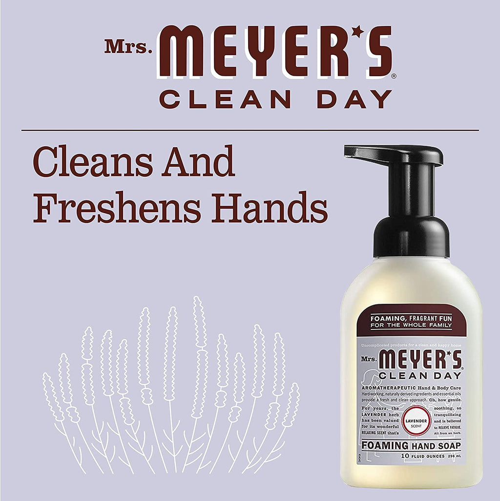 Mrs. Meyer's Clean Day Foaming Hand Soap, Lavender, 10 OZ (Pack of 3)
