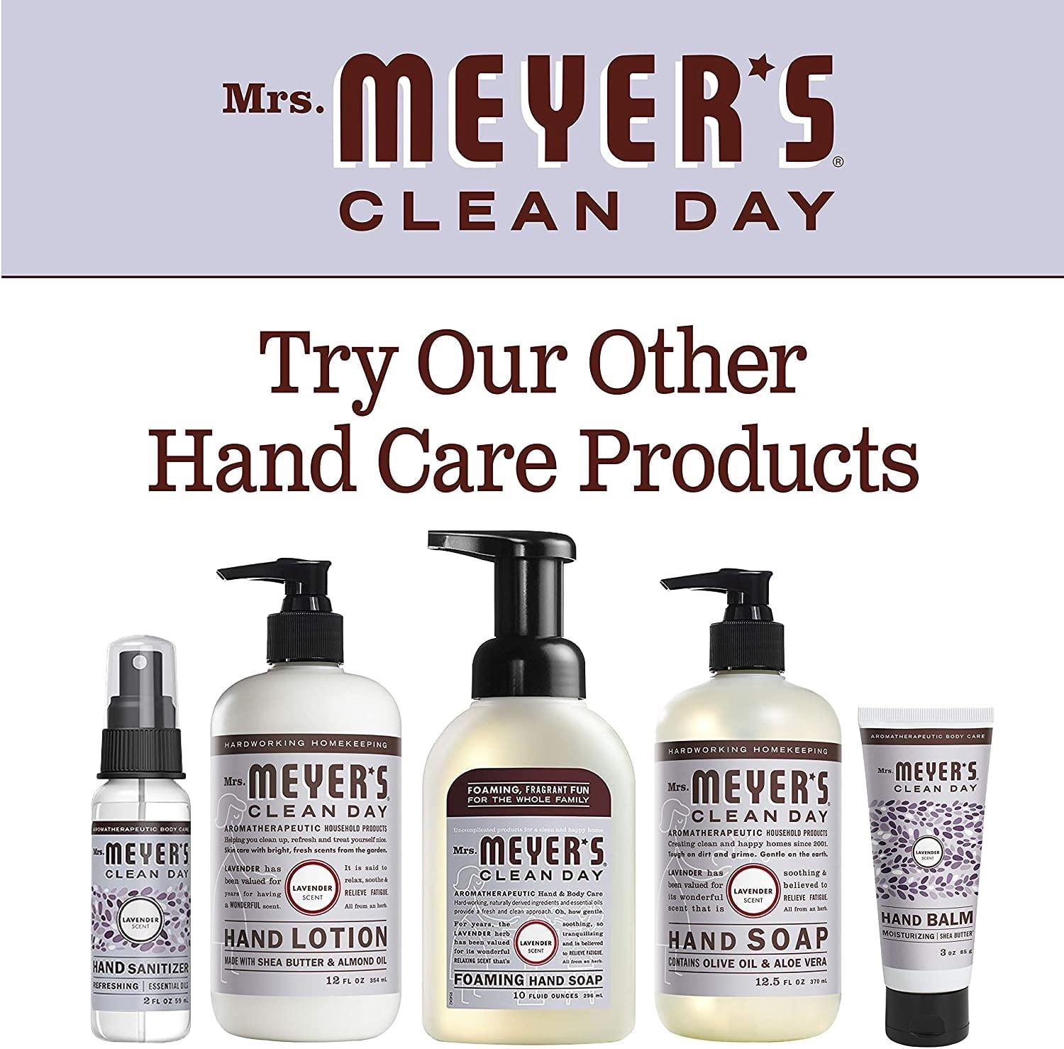 Mrs. Meyer's Clean Day Foaming Hand Soap, Lavender, 10 OZ (Pack of 3)