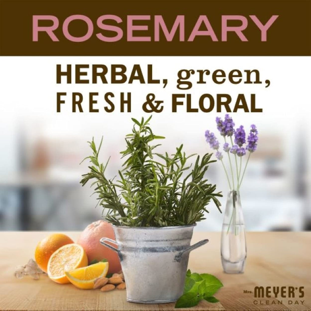 Mrs. Meyer,S Clean Day Liquid Hand Soap, Cruelty Free And Biodegradable Formula, Rosemary Scent, 12.5 Oz- Pack Of 3