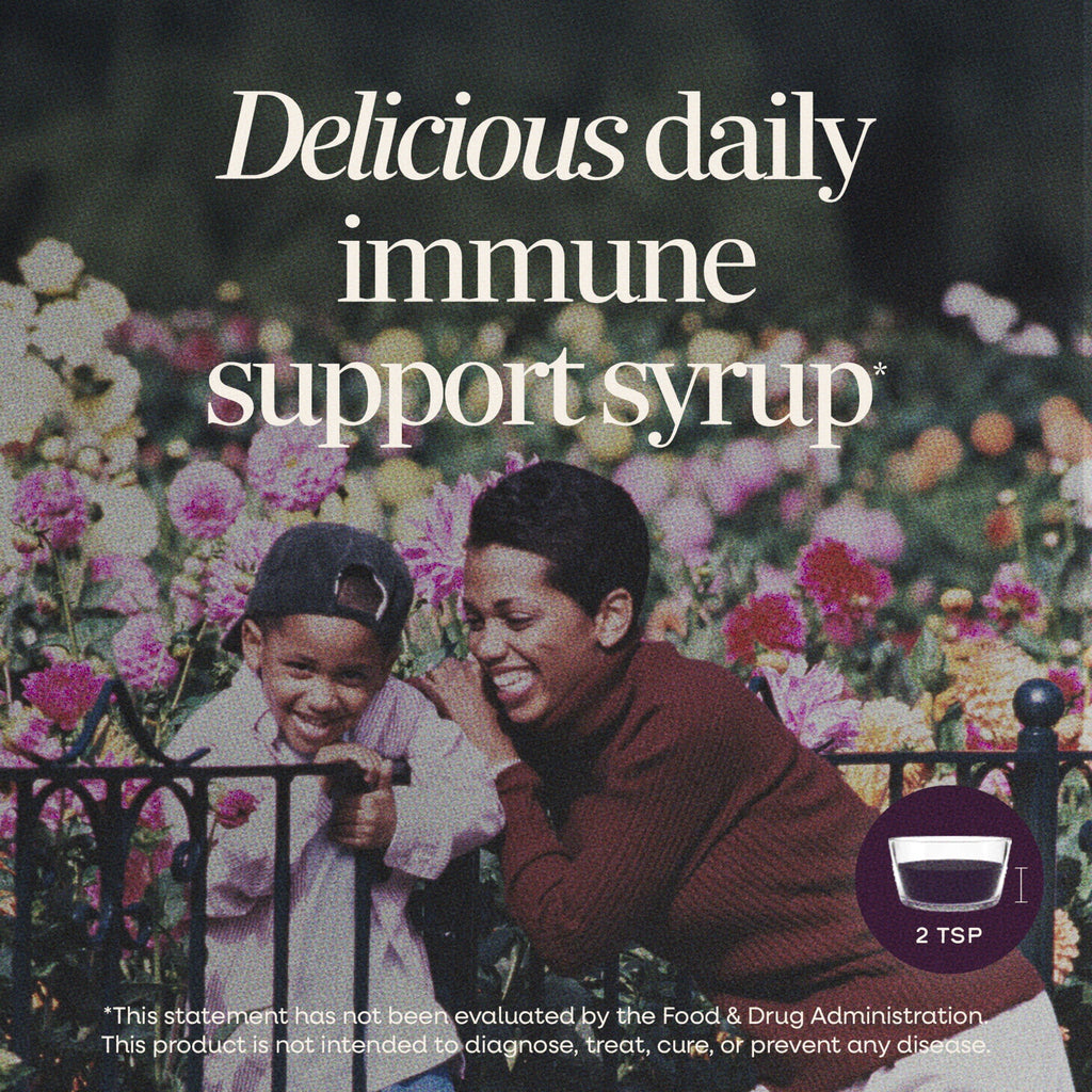 Nature's Way Sambucus Immune Elderberry Syrup, Vitamin C, Zinc, Echinacea, Unisex, 8 fl oz
