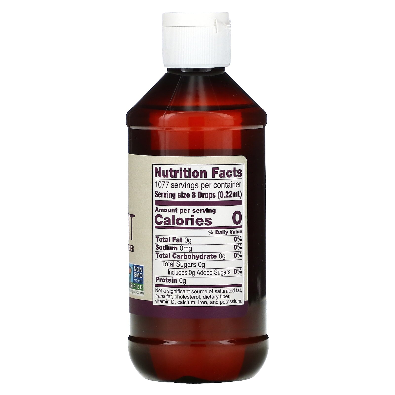 NOW Foods Real Food, Organic Monk Fruit, Zero-Calorie Liquid Sweetener, 8 fl oz (237 ml)