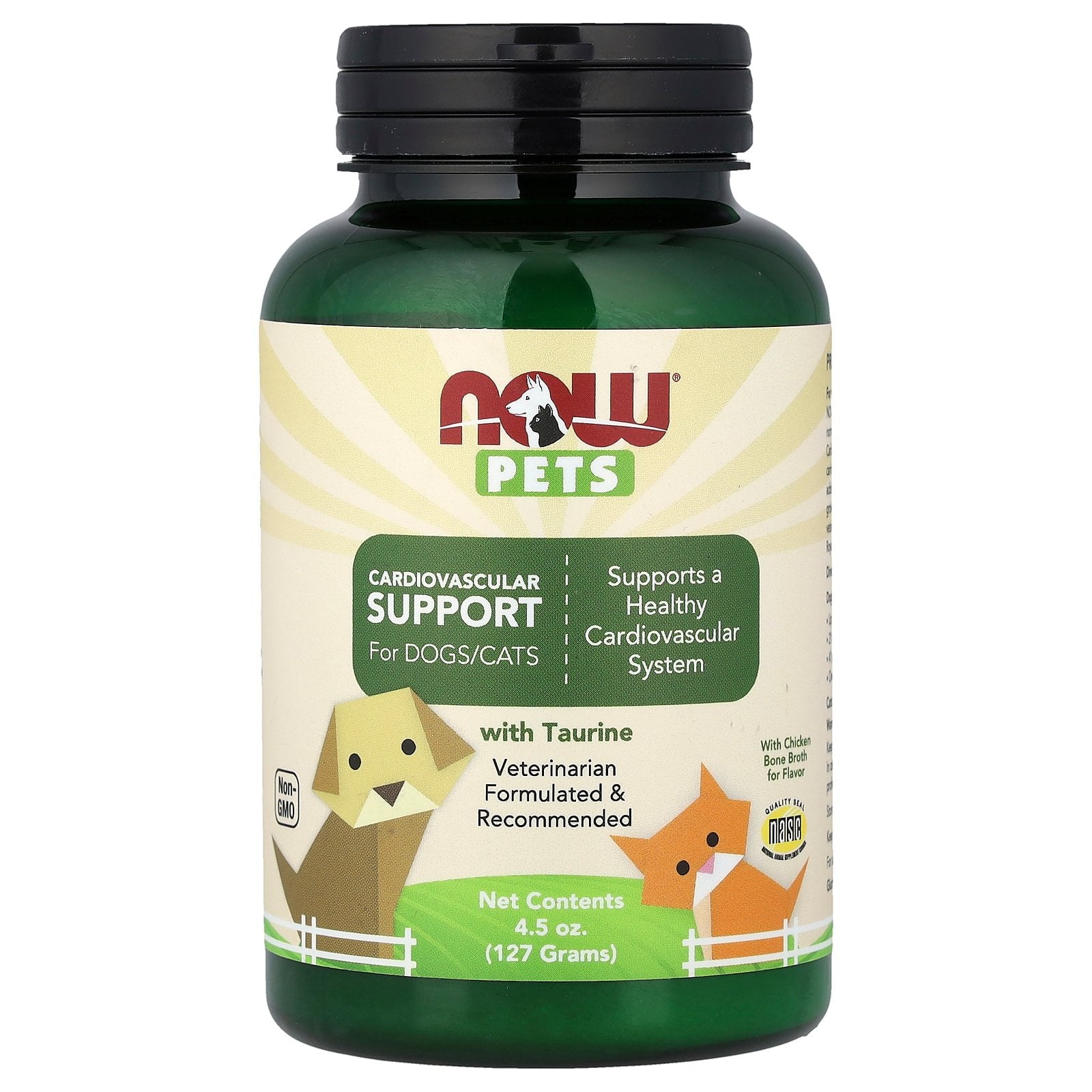 NOW Foods Pets, Cardiovascular Support for Dogs/Cats, 4.5 oz (127 g)