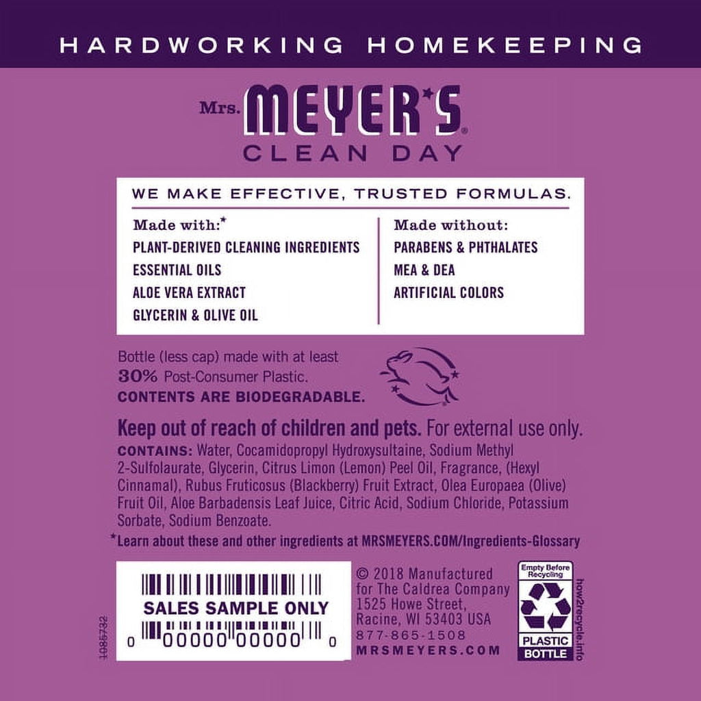 Mrs. Meyer's Liquid Hand Soap Refill, Plumberry, 33 OZ (Pack of 6)