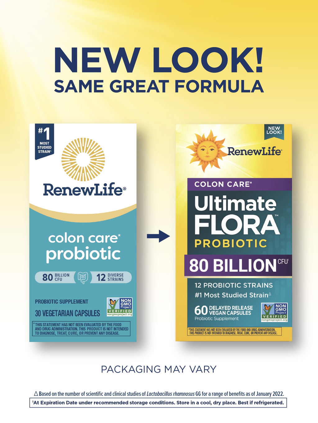 Colon Care Ultimate Flora Probiotic | 80 Billion CFU | 60 Vegan Capsules | by Renew Life