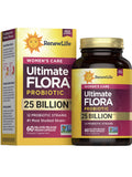 Ultimate Flora Probiotic Supplement | 60 Vegan Capsules | 25 Billion CFU | by Renew Life
