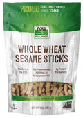 NOW Foods, Real Food, Whole Wheat Sesame Sticks, 9 oz Pack of 4