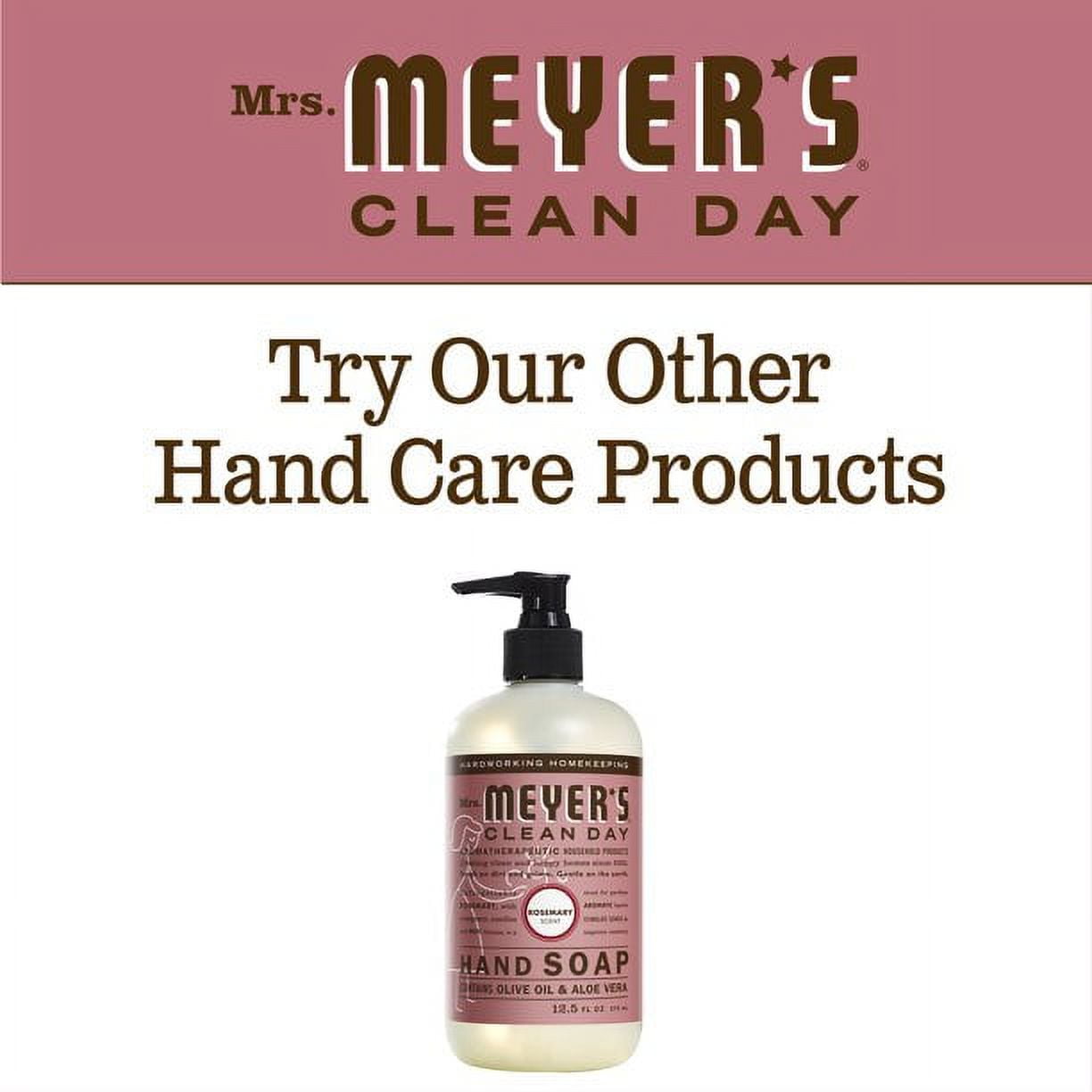 Mrs. Meyer's Clean Day Liquid Hand Soap, Rosemary Scent, 12.5 ounce (Pack of 6)