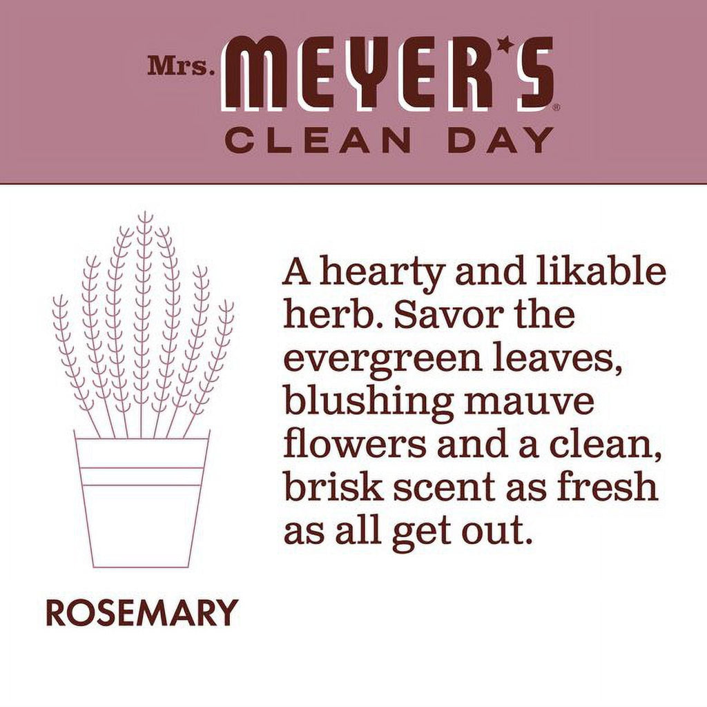 Mrs. Meyer's Clean Day Liquid Hand Soap, Rosemary Scent, 12.5 ounce (Pack of 6)