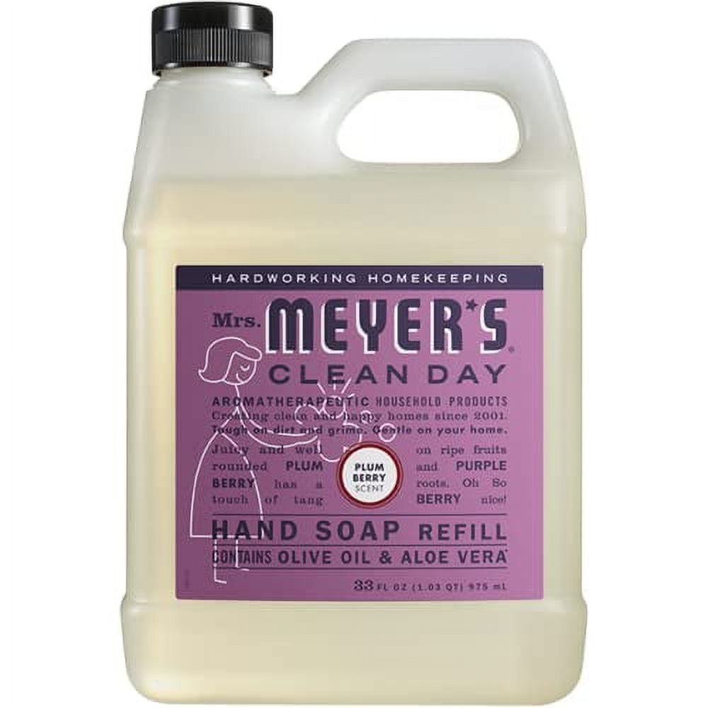 Mrs. Meyer's Liquid Hand Soap Refill Variety Pack, 1 Oat Blossom, 1 Rain Water, 1 Plumberry, 1 CT Variety Pack