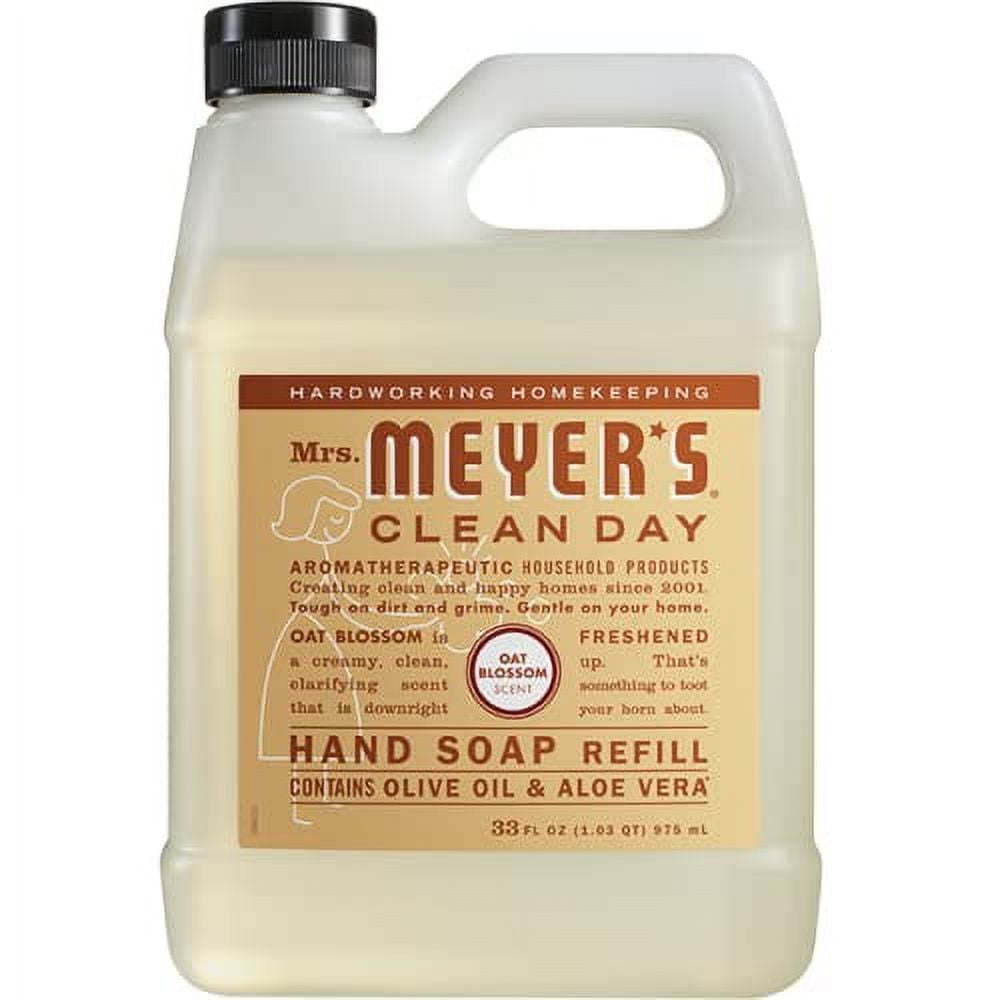 Mrs. Meyer's Liquid Hand Soap Refill Variety Pack, 1 Oat Blossom, 1 Rain Water, 1 Plumberry, 1 CT Variety Pack