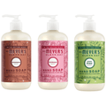 Mrs. Meyer's Clean Day Liquid Hand Soap Holiday Set, Gingerbread, Iowa Pine, Peppermint, 12.5 oz Each, 3 Pack