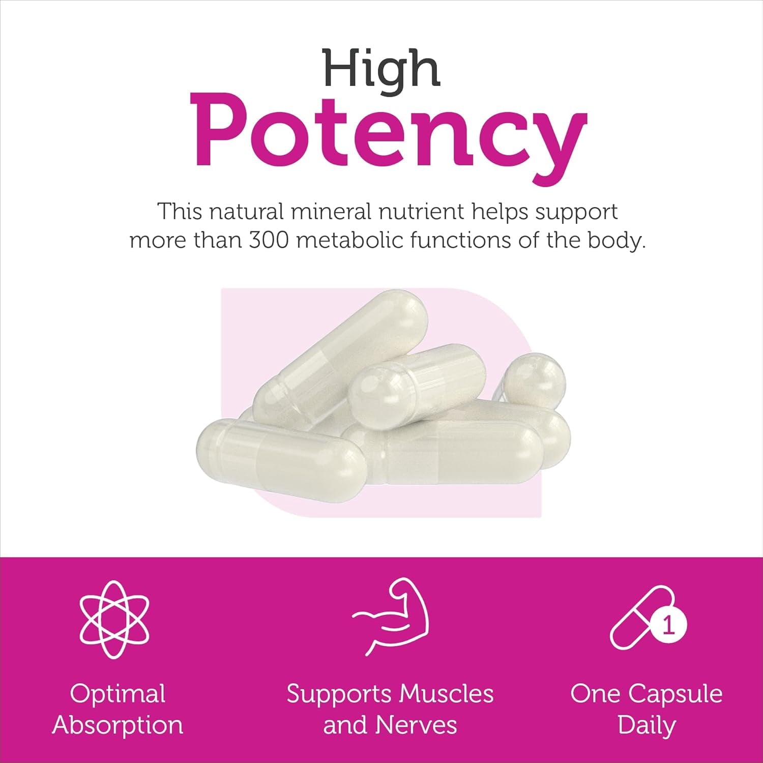 Zahler Magnesium Citrate 200 mg Capsules, Advanced Magnesium Supplements for Muscle &amp; Nerve Health, Bioactive Magnesium, 250 Capsules