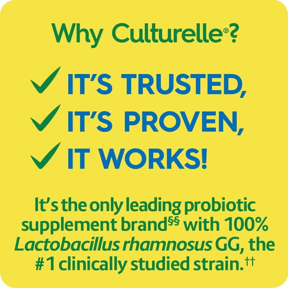 Culturelle Health &amp; Wellness Daily Probiotic Supplement, 30 Count