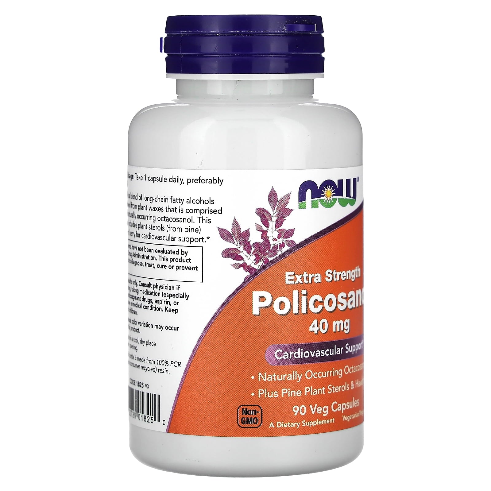 NOW Foods - Policosanol Extra Strength Cholesterol Support - 90 Vegetable Capsule(s)