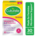 Culturelle Probiotics Women's 4-in-1 Protection Daily Supplement, Made with Prebiotics to Support Vaginal, Digestive, Urinary &amp; Immune Health, 30 Count