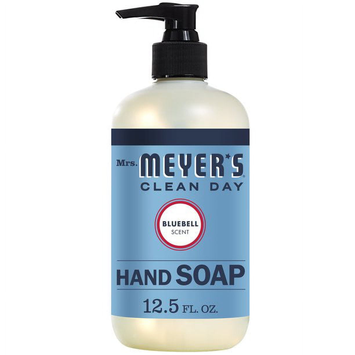 Mrs. Meyer's Clean Day Liquid Hand Soap, Bluebell, 12.5 oz Bottle (Pack of 6)