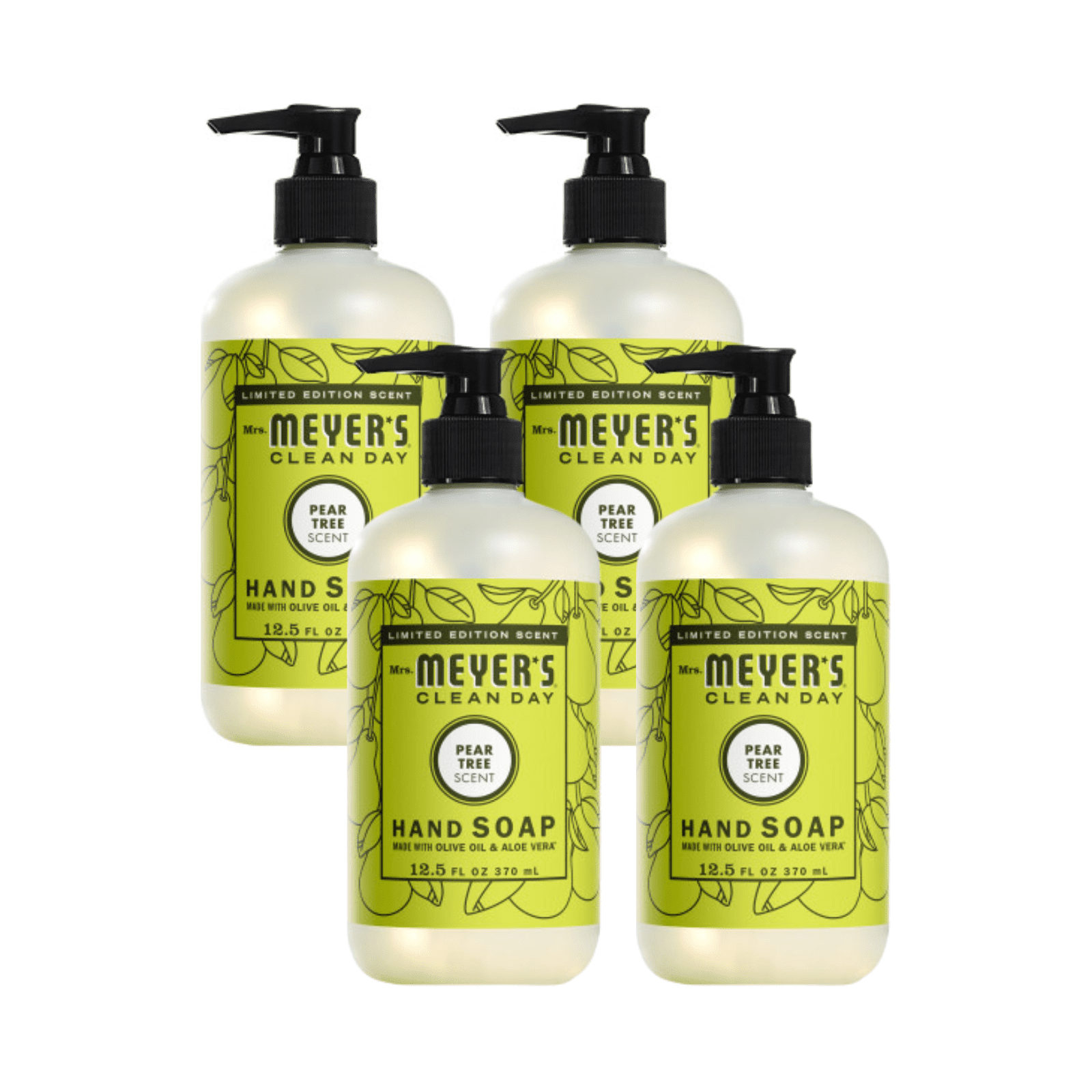 Mrs. Meyer’s Clean Day Liquid Hand Soap, Pear Tree, 12.5 FL oz (Pack - 6)