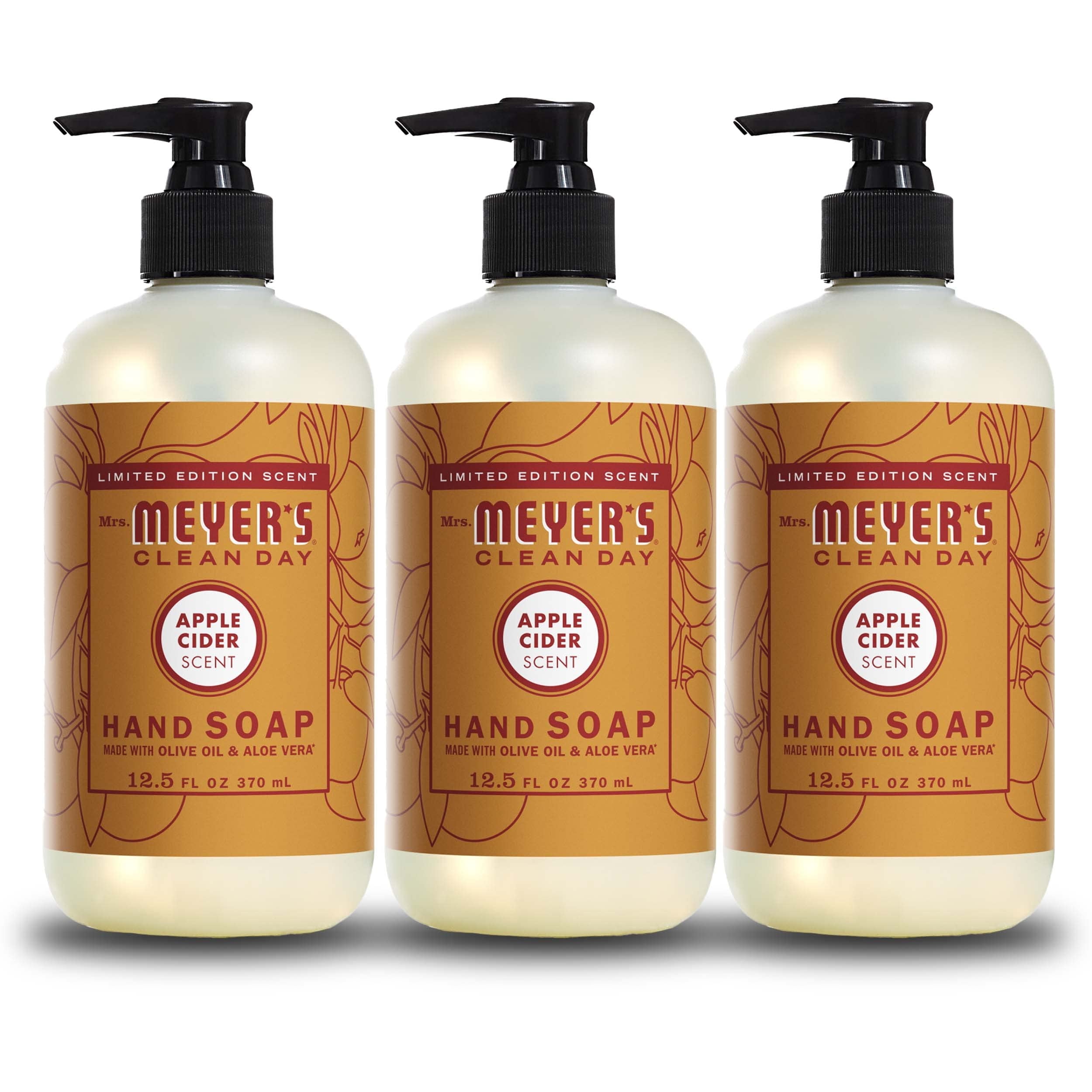 Mrs. Meyer's Liquid Hand Soap Apple Cider, 12.5 oz (Pack of 6)