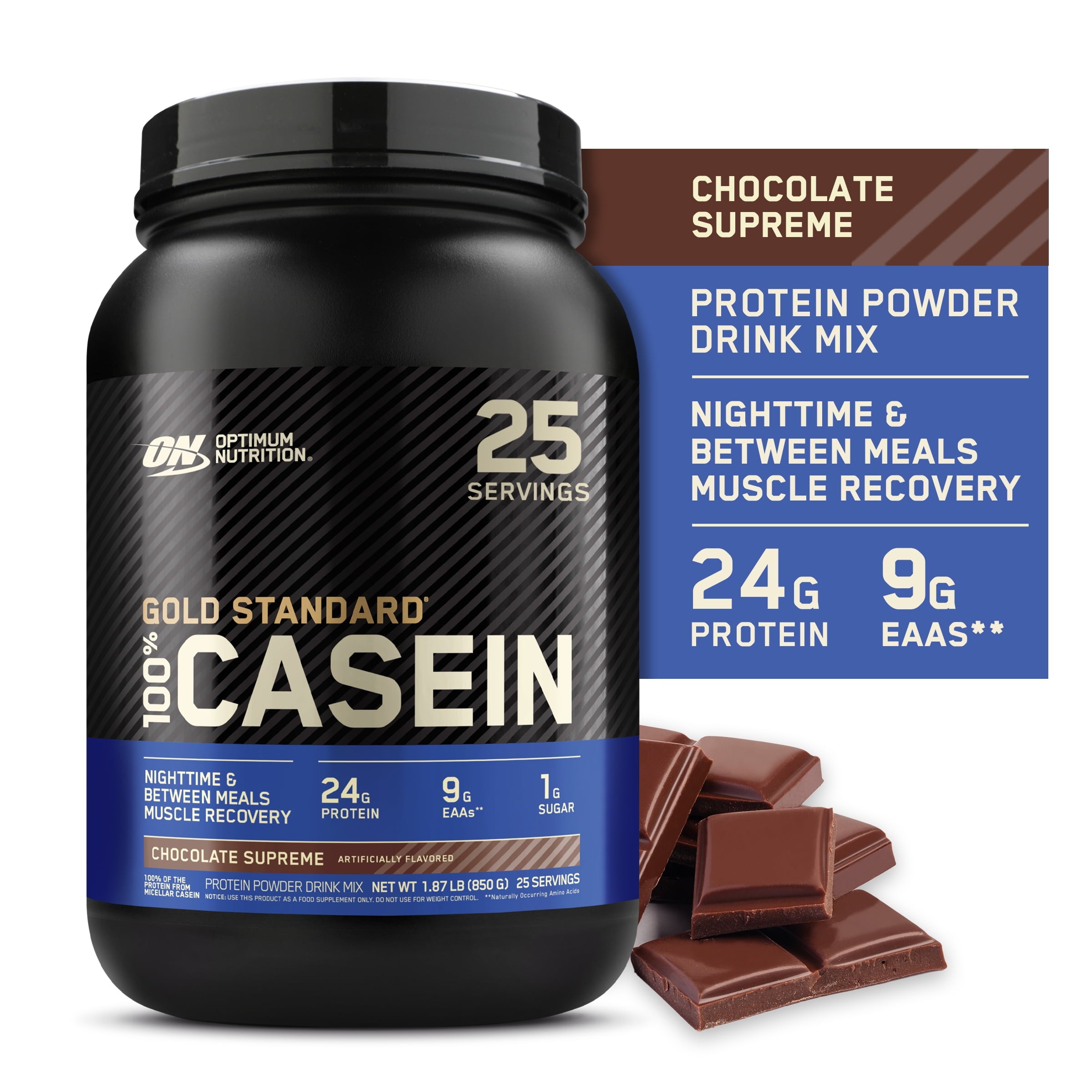 Optimum Nutrition, Gold Standard 100% Micellar Casein, Protein Powder, Chocolate Supreme, 2lb