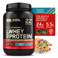 Optimum Nutrition Gold Standard 100% Whey Protein Powder, Fruity Cereal, 1.5 lb Tub, 22 Servings