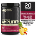 Optimum Nutrition, Pre-Workout Amplifier Powder, Tropical Punch, High Stim, Sugar-Free, Caffeine, 20 Servings
