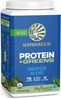 Sunwarrior Warrior Blend Greens Vegan Protein Powder, Unflavored, 750g (30 Servings)