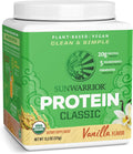 Sunwarrior Classic Protein Vanilla Organic Vegan Protein Powder with BCAA 375g