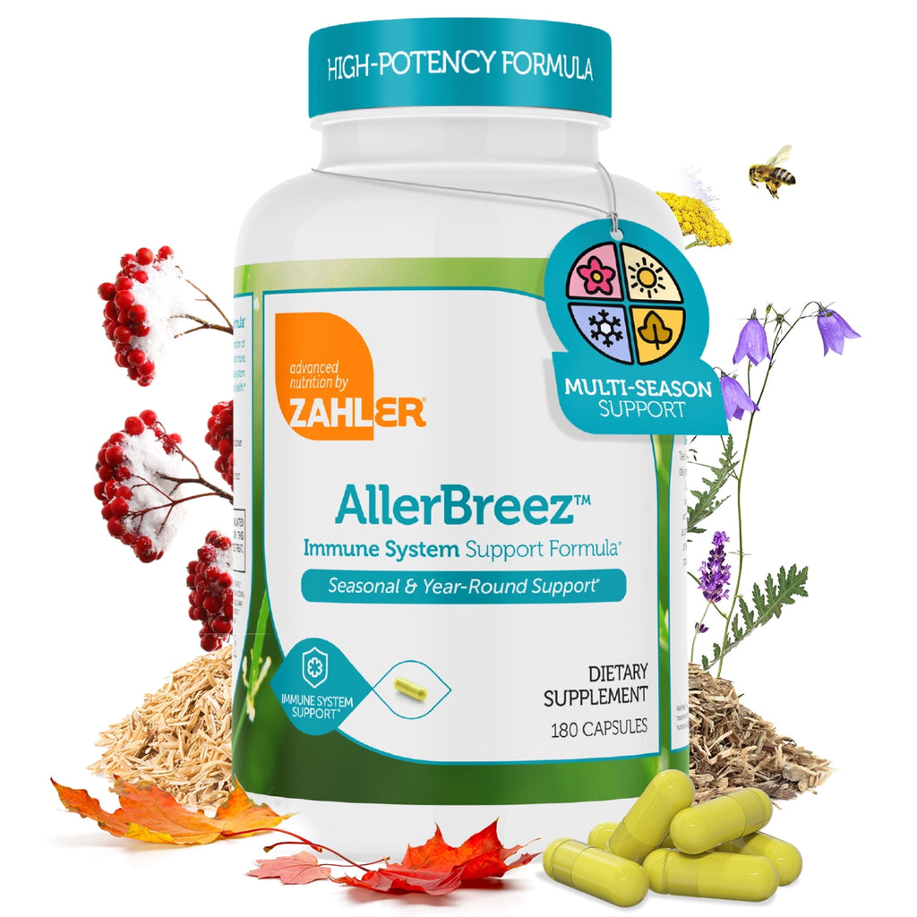 Zahler AllergBreeze Immune Support Capsules, Immunity Vitamins &amp; Immune Booster, Advanced Seasonal &amp; Year-Round Immune Formula, 180 Count