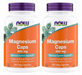 Now Supplements Magnesium 400mg - Enzyme Function*, Nervous System Support* - Magnesium Supplement for Men and Women, 360 Veg Capsules (Pack of 2)
