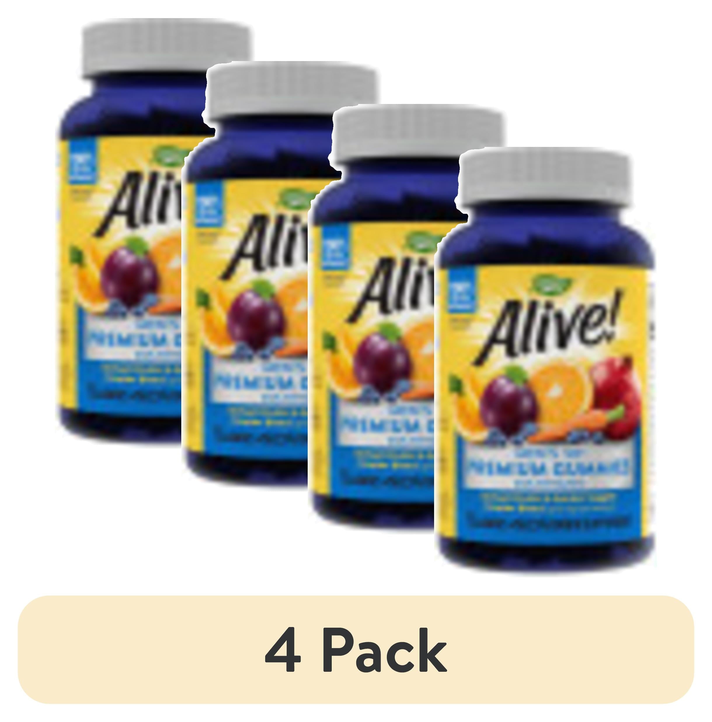 Nature’s Way Alive! Men’s 50+ Premium Gummies, 15 Vitamins and Minerals, Grape, Orange and Cherry Flavored Gummies, 75 Gummies