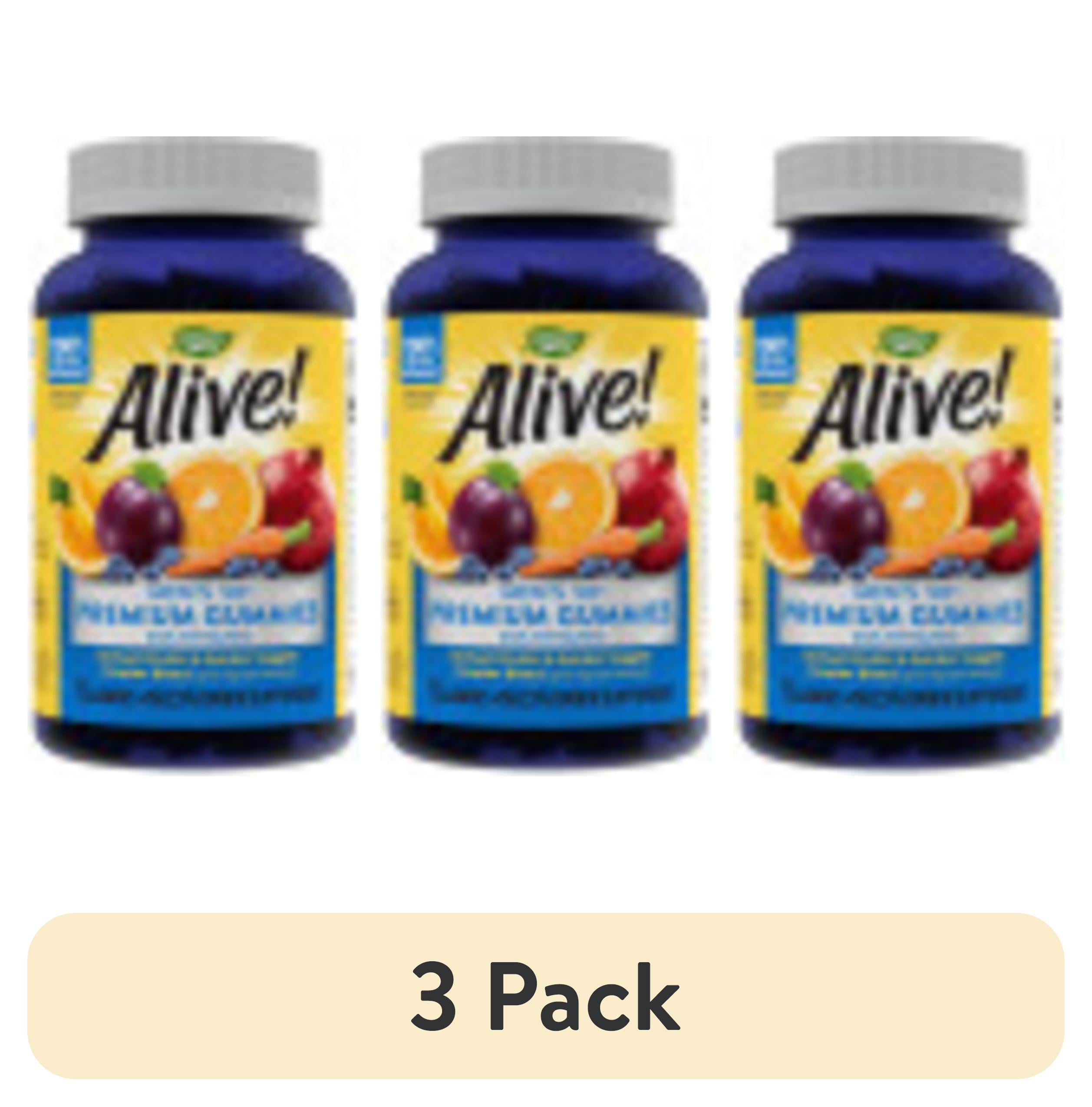 Nature’s Way Alive! Men’s 50+ Premium Gummies, 15 Vitamins and Minerals, Grape, Orange and Cherry Flavored Gummies, 75 Gummies