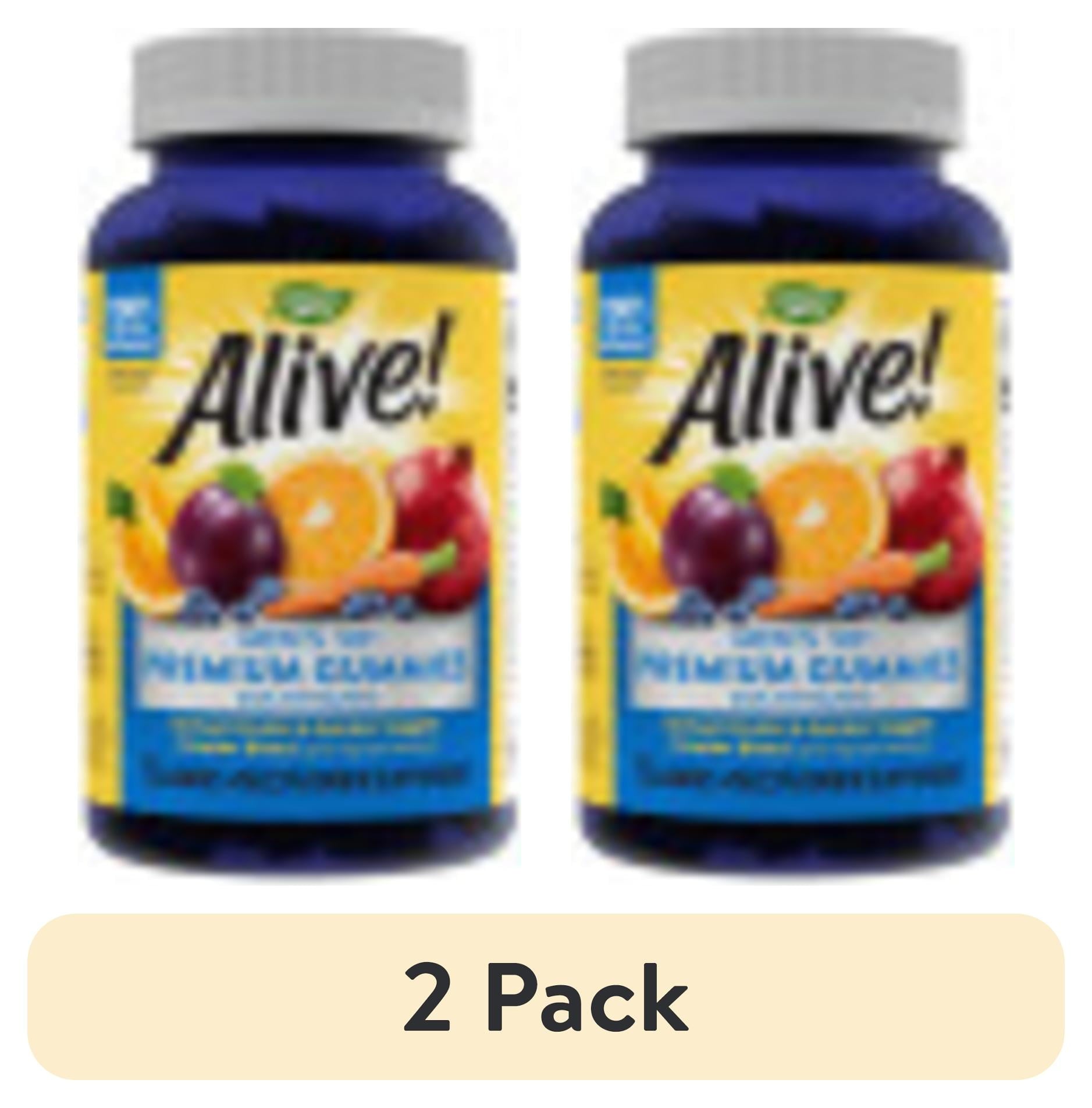 Nature’s Way Alive! Men’s 50+ Premium Gummies, 15 Vitamins and Minerals, Grape, Orange and Cherry Flavored Gummies, 75 Gummies